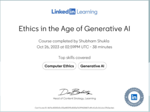 Generative AI ethics